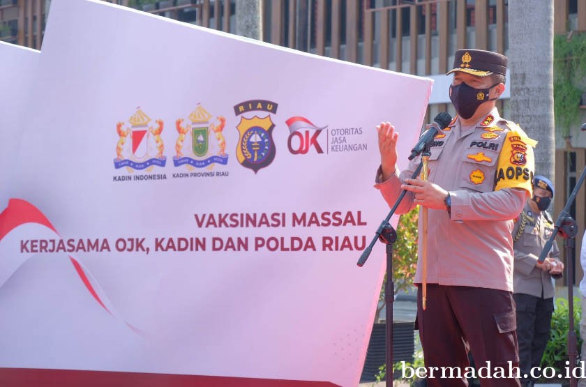 Gandeng Semua Pihak Termasuk Kadin, Polda Riau Targetkan Herd Immunity Segera Tercapai