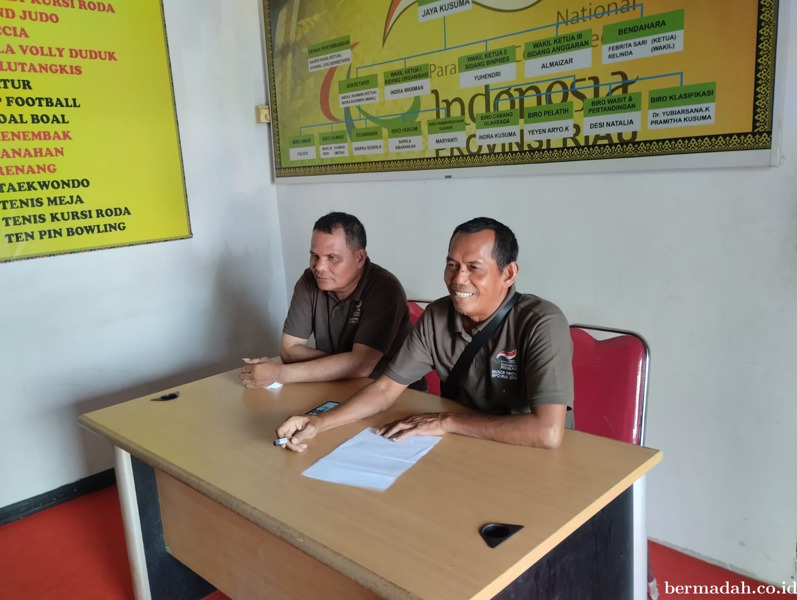 Persiapan Peparnas Medan, NPC Riau Ingatkan Pelatih dan Atlet Jalankan Program Latihan Maksimal