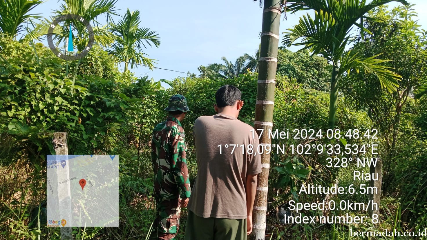 Penanggulangan Karhutla di Wilayah Koramil 02/Sungai Apit, Jumat 17 Mei