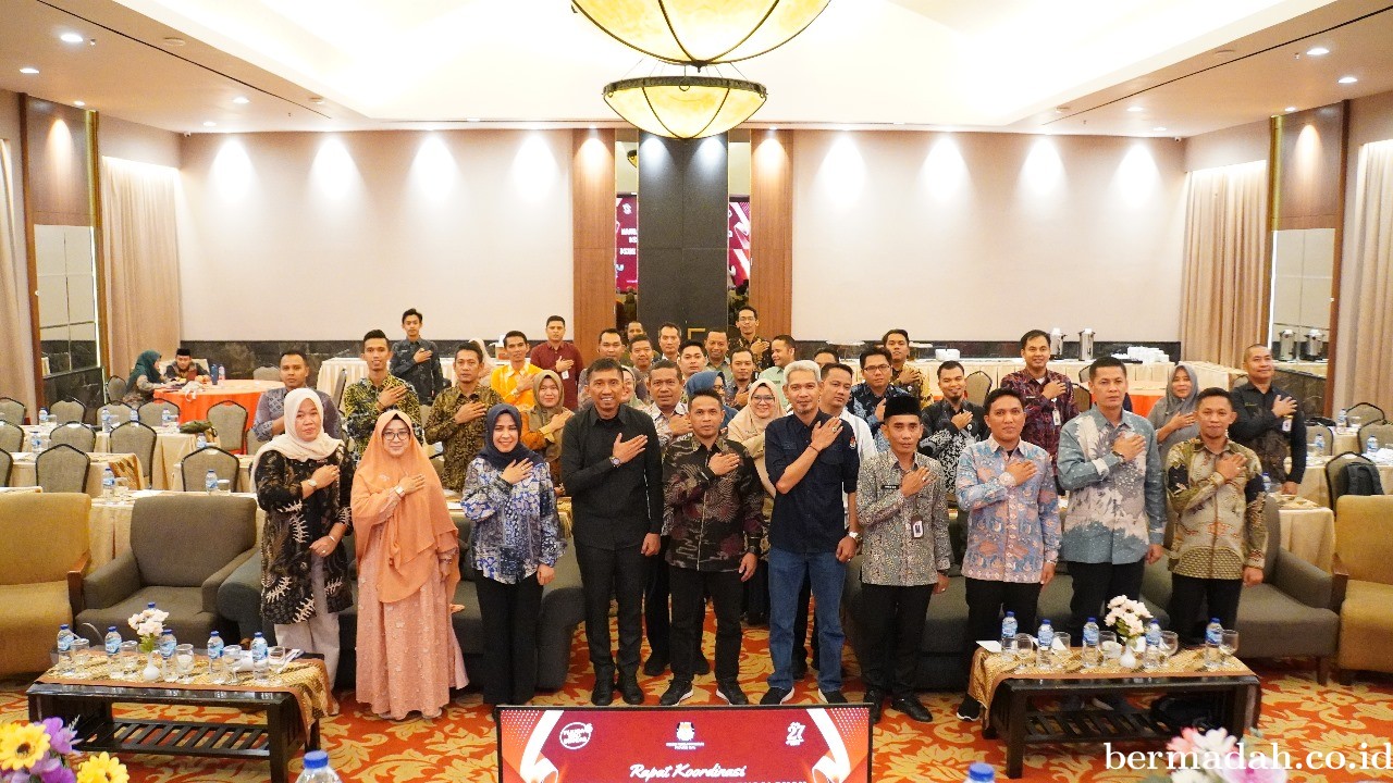 KPU Riau Gelar Rakor Persiapan Pencalonan Pilkada Serentak Tahun 2024