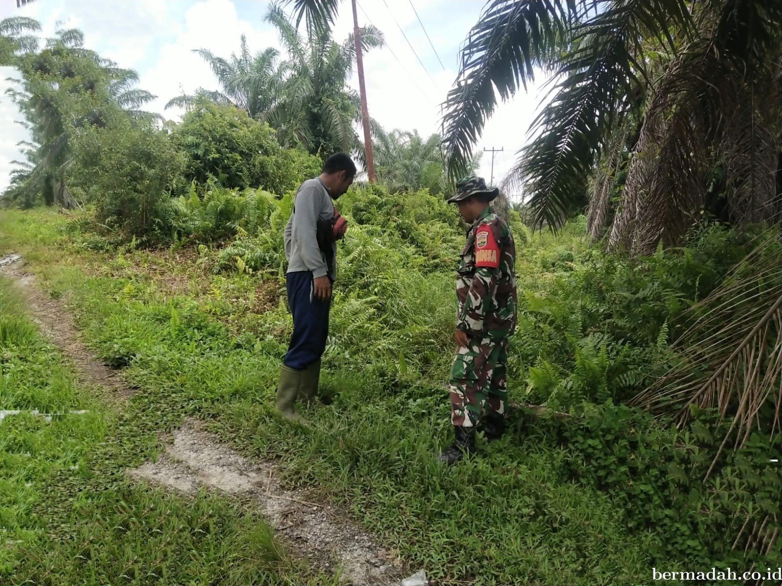 Penanggulangan Karhutla di Wilayah Koramil 02/Sungai Apit, Minggu 11 Agustus