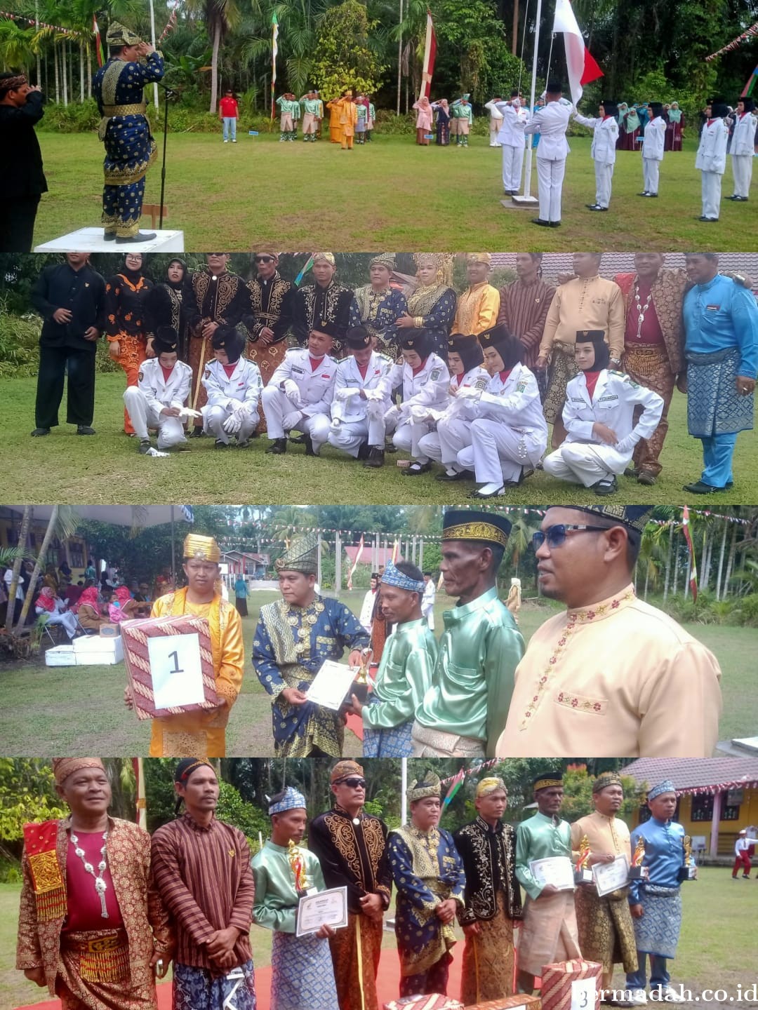 HUT ke-79 RI 17 Agustus 2024, Penghulu Kampung Harapan Apel Bersama Masyarakat