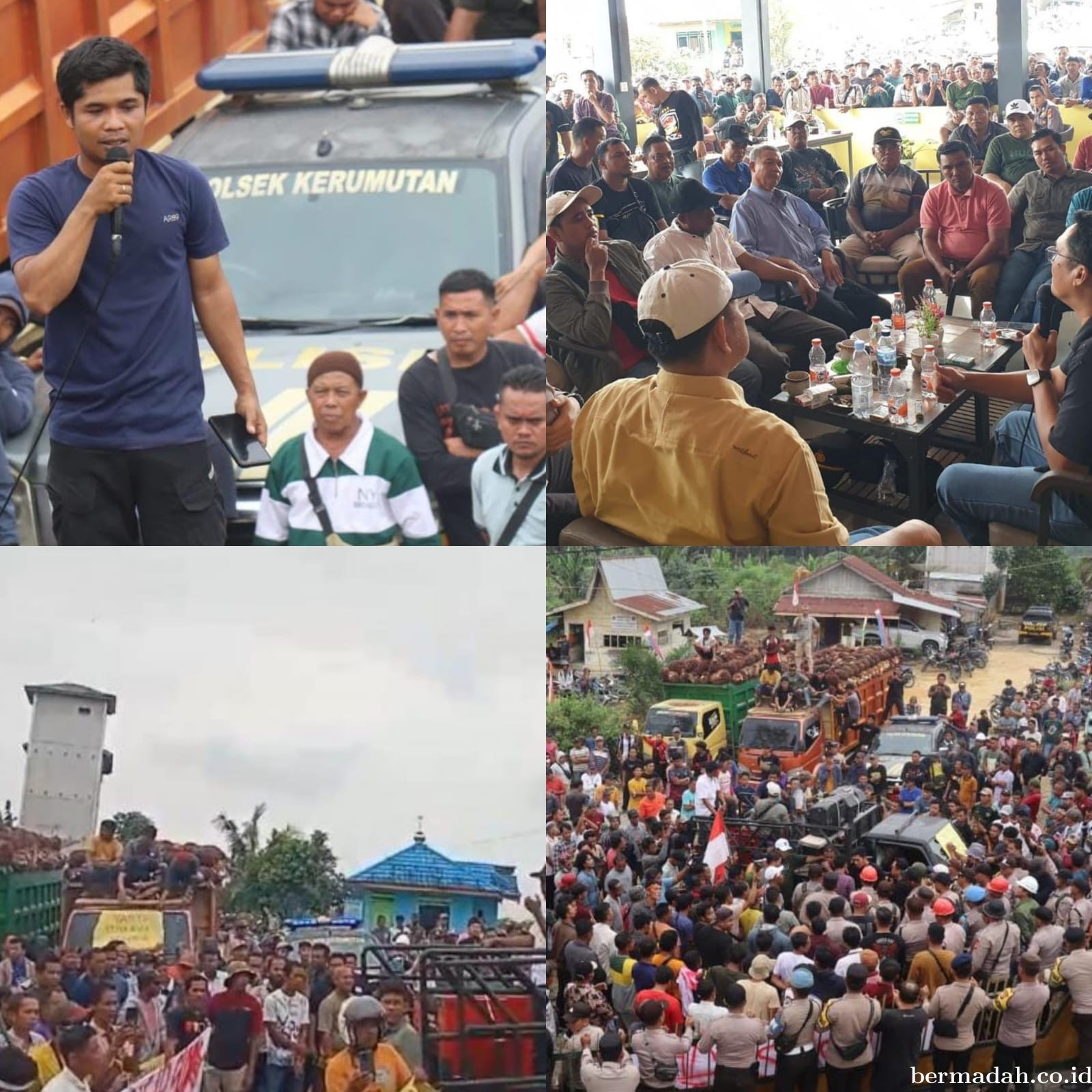 Petani Sawit Gelar Aksi Demo diPT Sari Lembah Subur,Desak Realisasi Insentif dan Perubahan Kebijakan