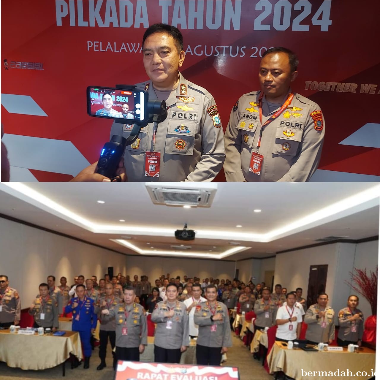 Kapolda Riau Evaluasi Persiapan Pilkada 2024, Tekankan Sinergi dan Pengamanan Ketat