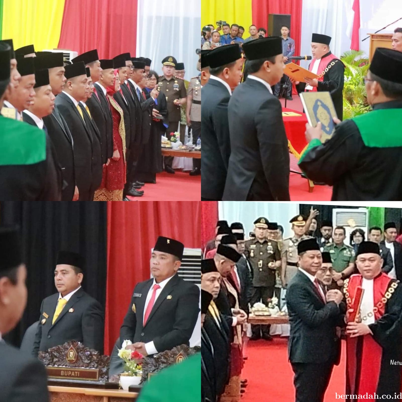 40 Anggota DPRD Pelalawan Dilantik, Baharudin Pimpin Rapat Paripurna, Syafrizal Pimpinan Sementara