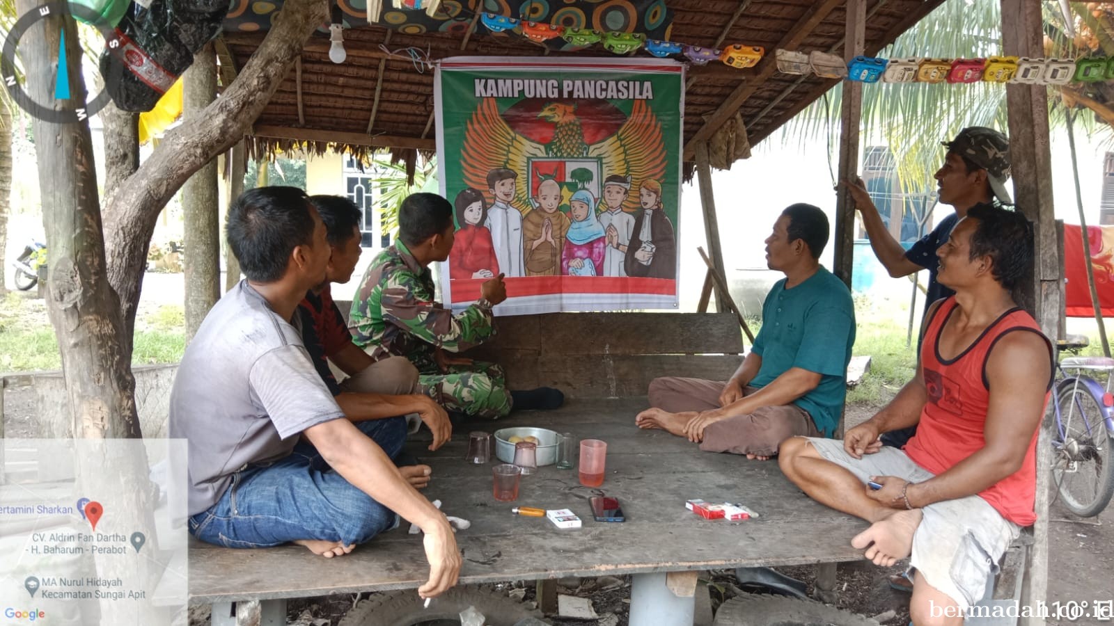 Kamis 29 Agustus, Babinsa Koramil 02/SA Komsos dan Sosialisasi Tentang Nilai-Nilai Pancasila