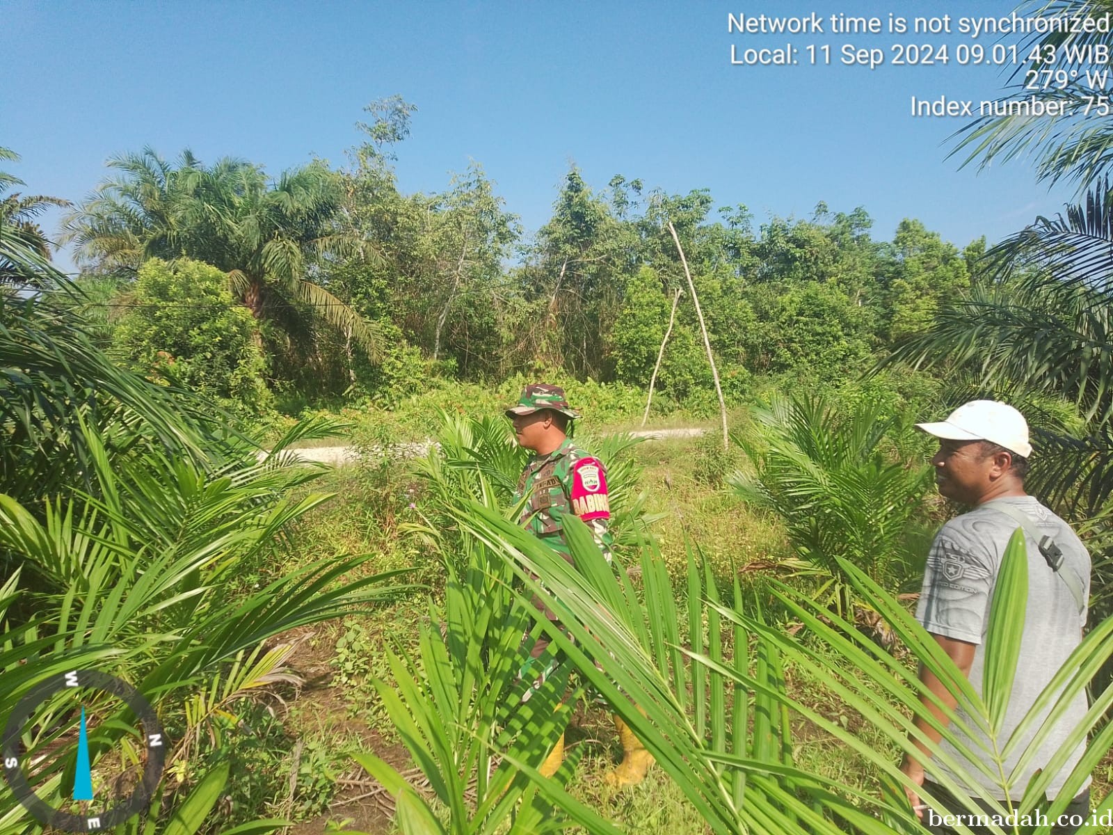 Kegiatan Penanggulangan Karhutla di Wilayah Koramil 02/Sungai Apit, Rabu 11 September 2024