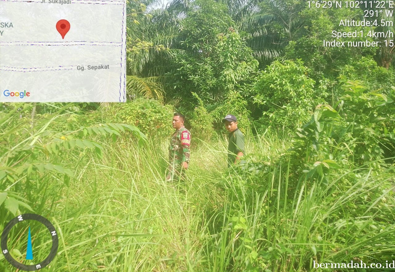 Penanggulangan Karhutla di Wilayah Koramil 02/Sungai Apit, Selasa 17 September