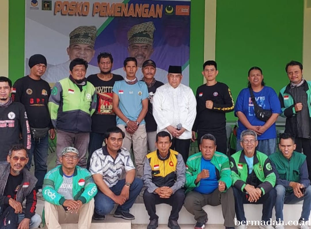 Setelah Maulid Nabi di SMK Telkom, Puluhan Ojol Temui Balon Walikota Edy Nasution Nyatakan Dukungan