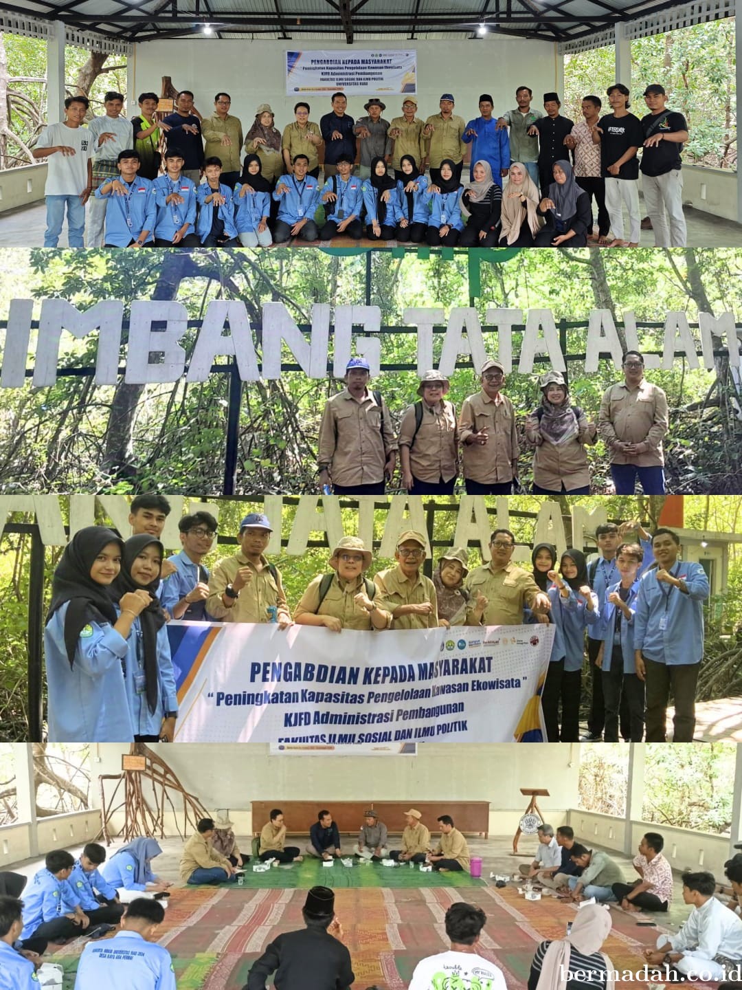 Dosen dan Mahasiswa Unri Lakukan Kegiatan PKM di Ekowisata Mangrove Binaan PT Imbang Tata Alam