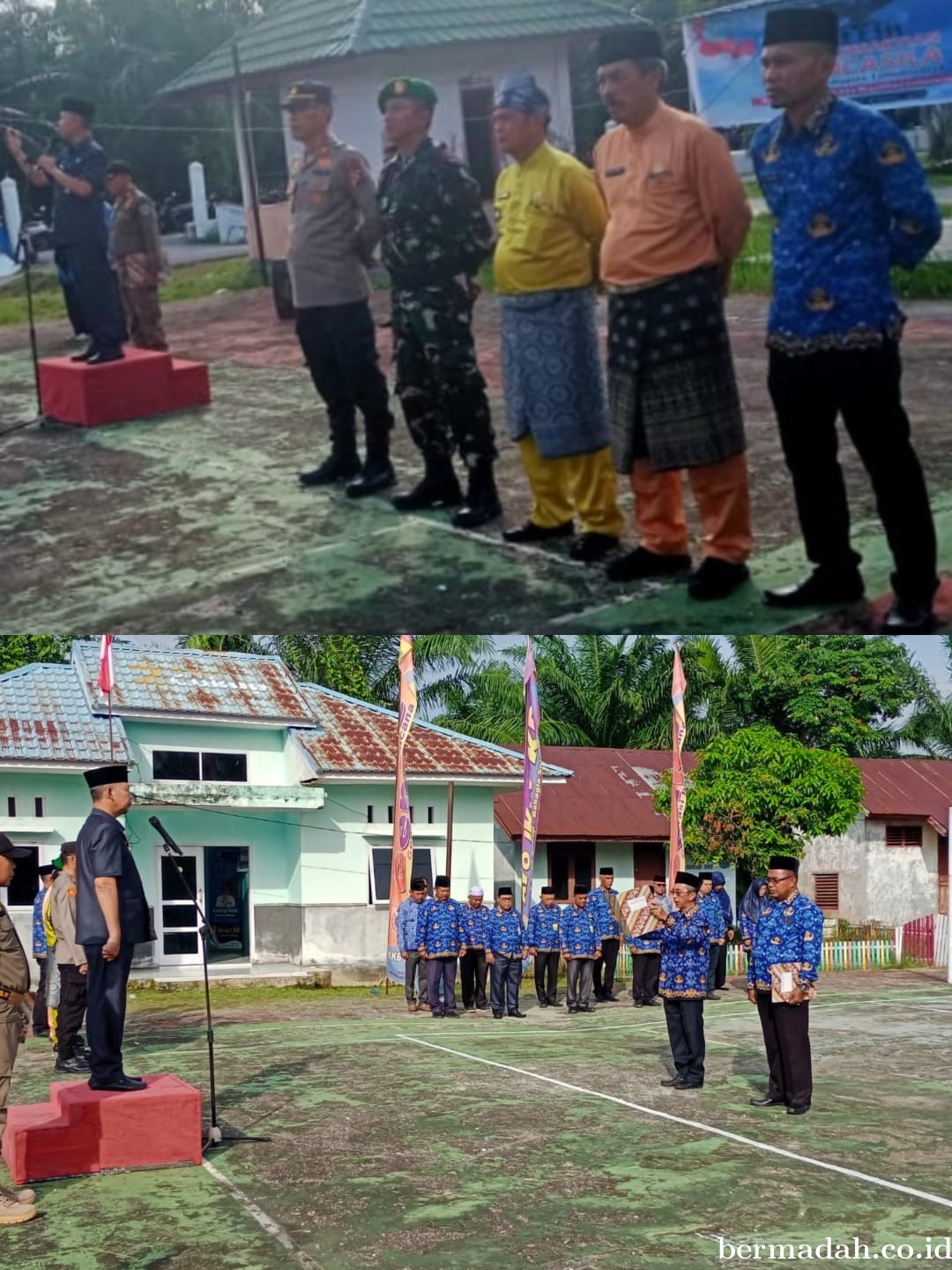 Upacara Memperingati Hari Kesaktian Pancasila tahun 2024 di Lapangan Kantor Camat Sungai Apit