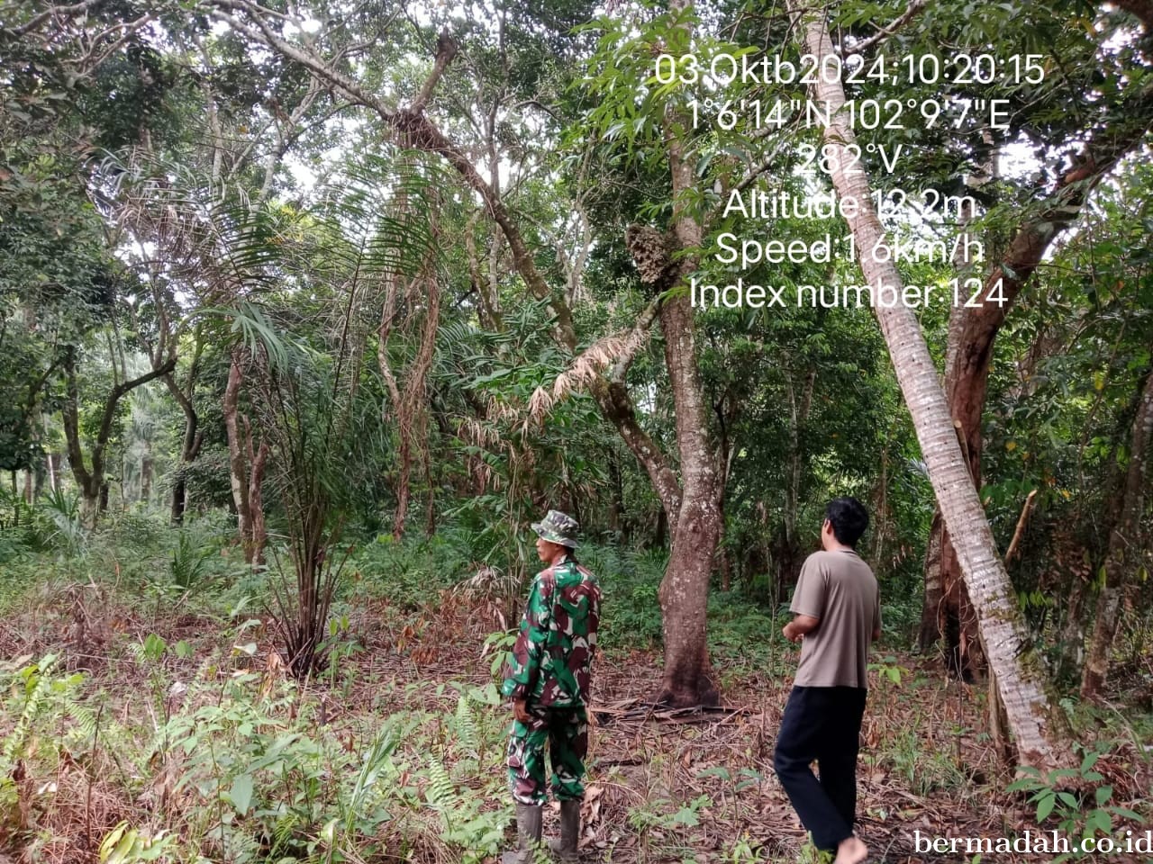 Penanggulangan Karhutla di Wilayah Koramil 02/Sungai Apit, Kamis 3 Oktober