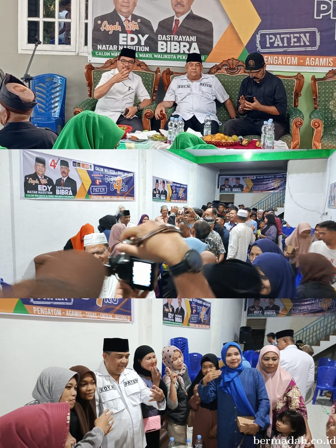 Kampanye di Tenayan dan Kulim, Marzuki: P4TEN Harus Menang agar Pekanbaru Berubah