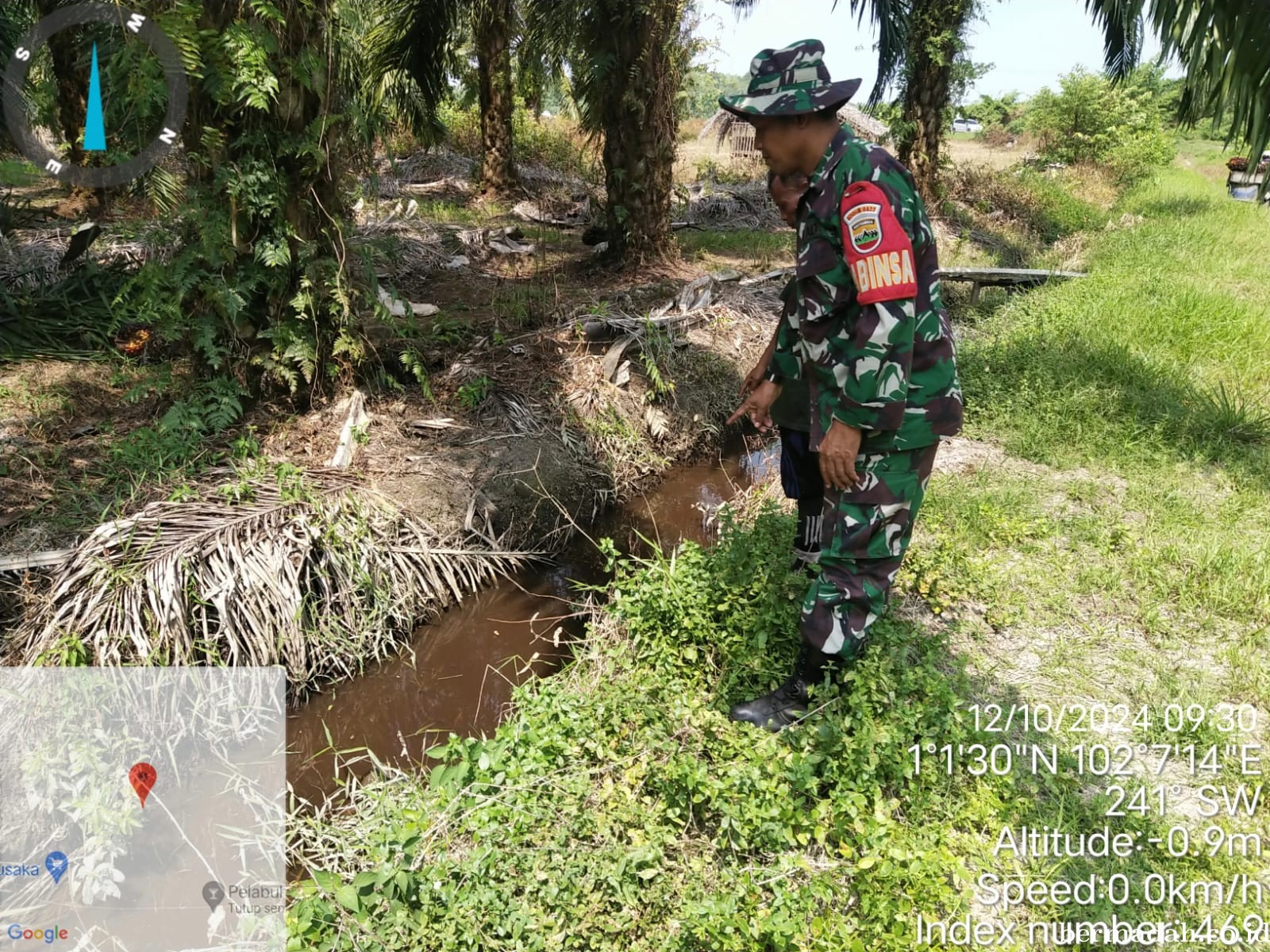 Penanggulangan Karhutla di Wilayah Koramil 02/Sungai Apit Sabtu tanggal 12 Oktober 2024