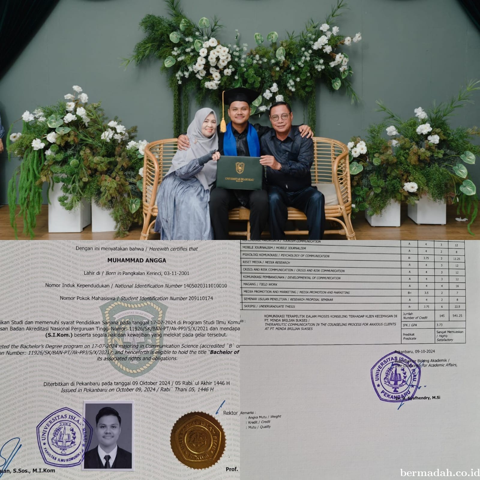 Kisah Inspiratif: Abu Bakar Rayakan Wisuda Anak Bungsu, Dorong Generasi Muda untuk Berprestasi