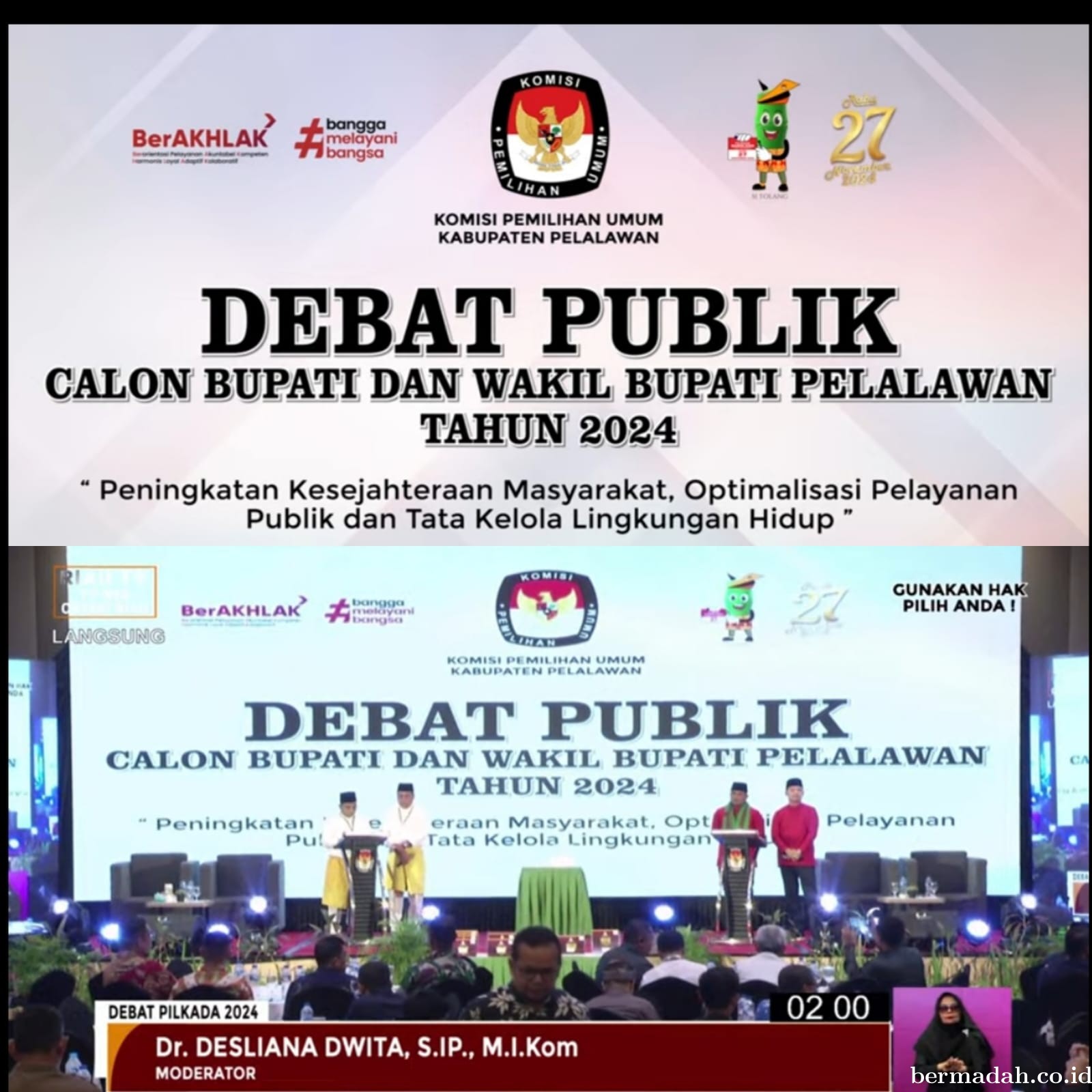 Debat Publik Calon Bupati Pelalawan 2024: Dinamika dan Strategi untuk Kesejahteraan Masyarakat