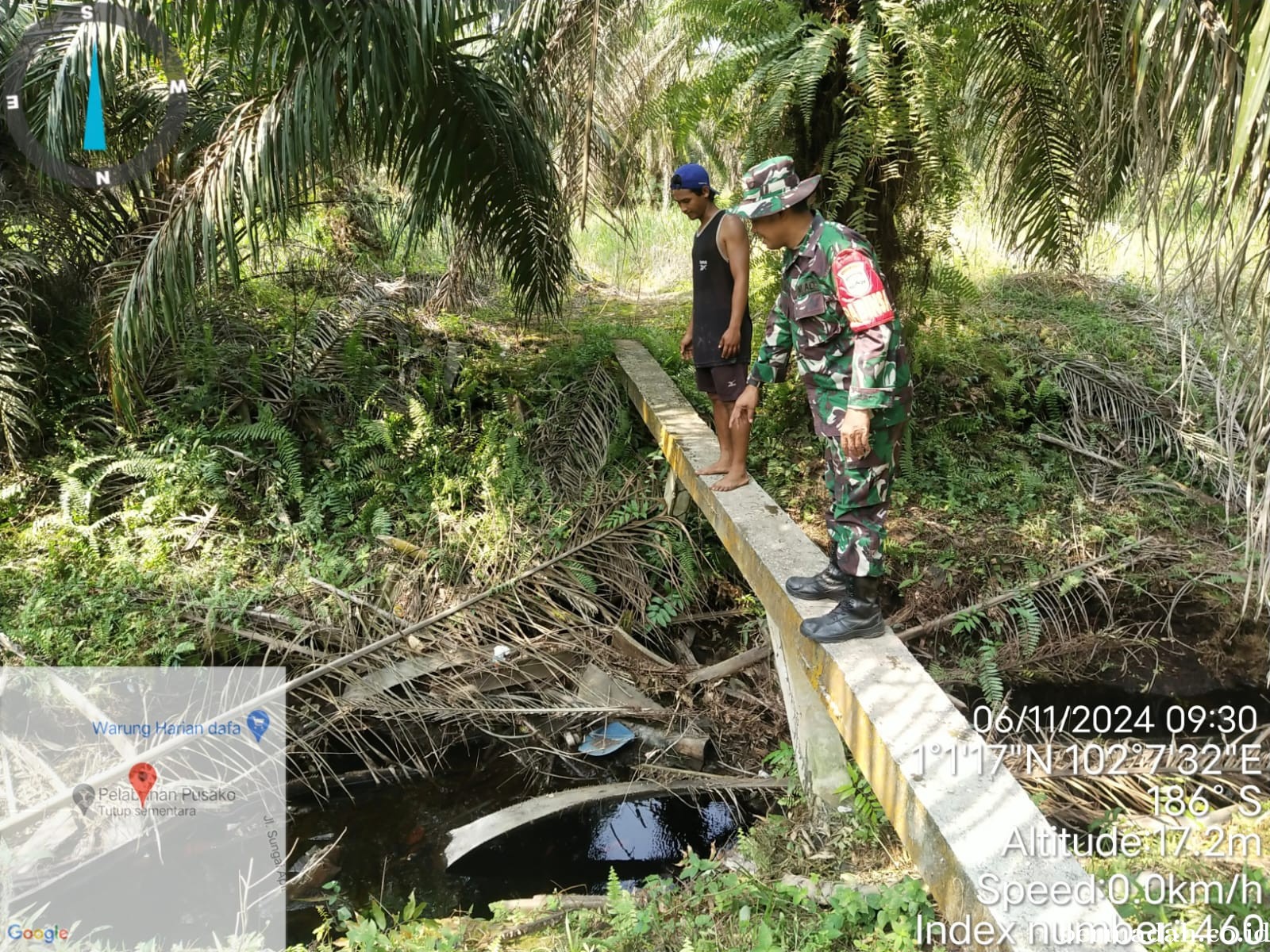 Penanggulangan Karhutla di Wilayah Koramil 02/Sungai Apit Rabu 6 November