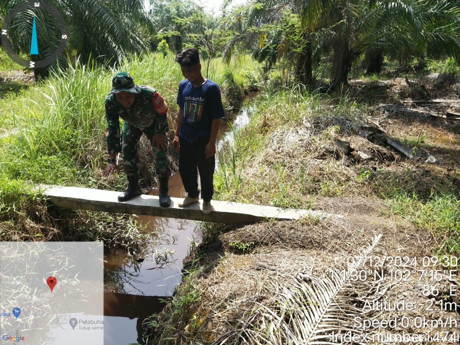 Penanggulangan Karhutla di Wilayah Koramil 02/Sungai Apit Sabtu 7 Desember