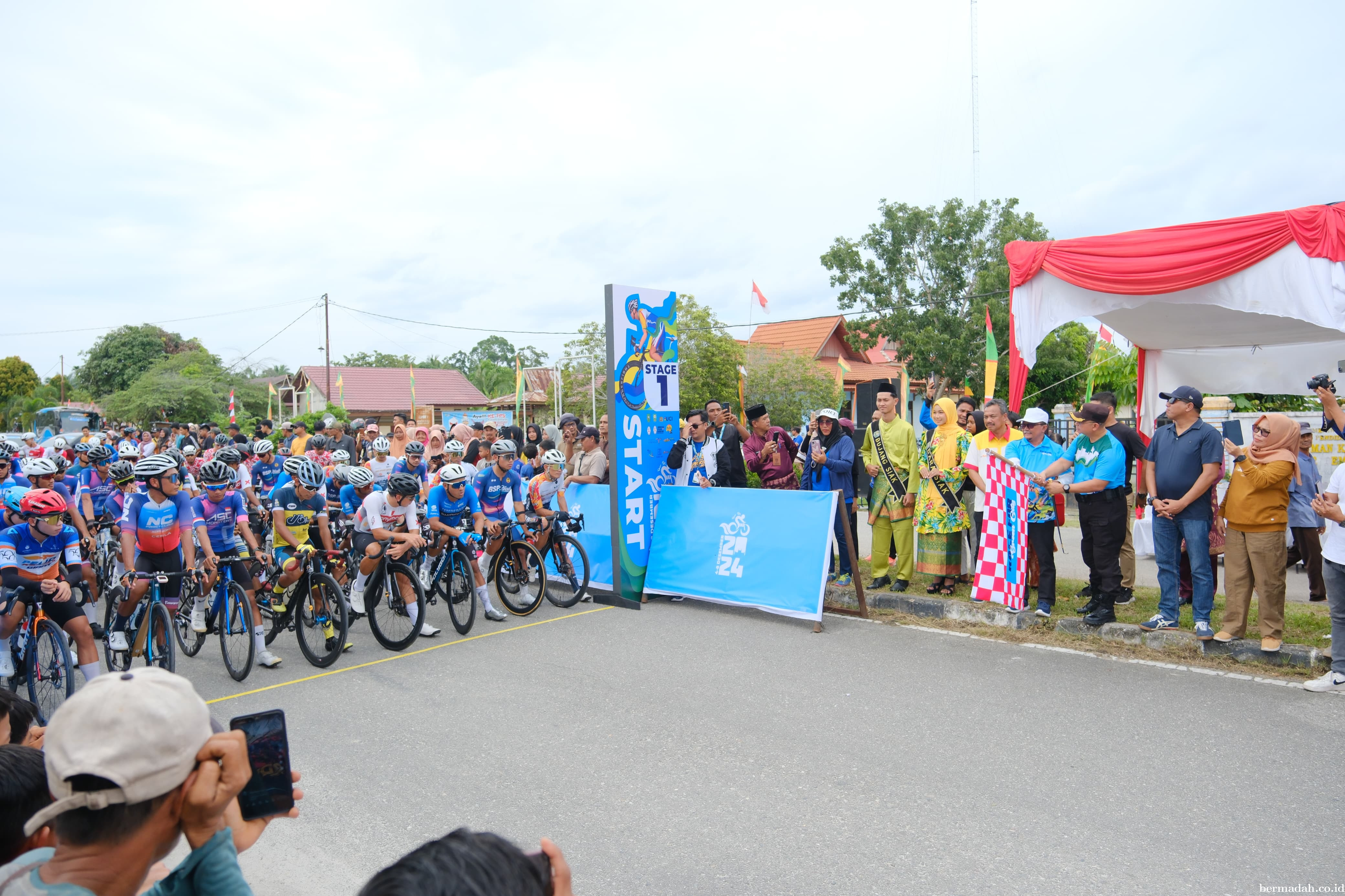 Tour de Siak, Etape Pertama di Lepas oleh Sekda Siak