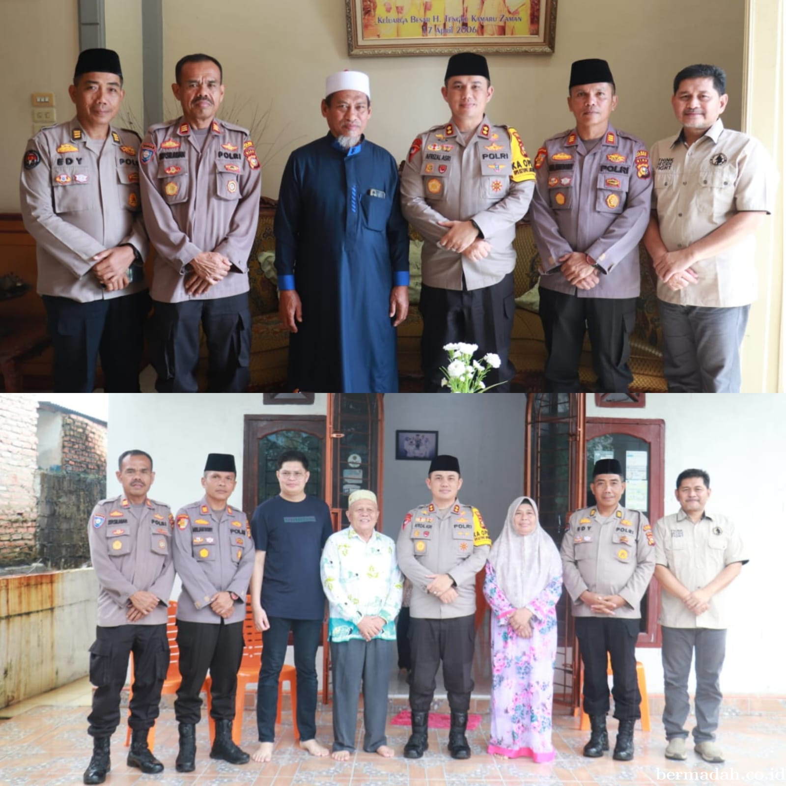 Jaga Kondusifitas Jelang Lebaran, Kapolres Pelalawan Bersilaturahmi dengan Tokoh Masyarakat