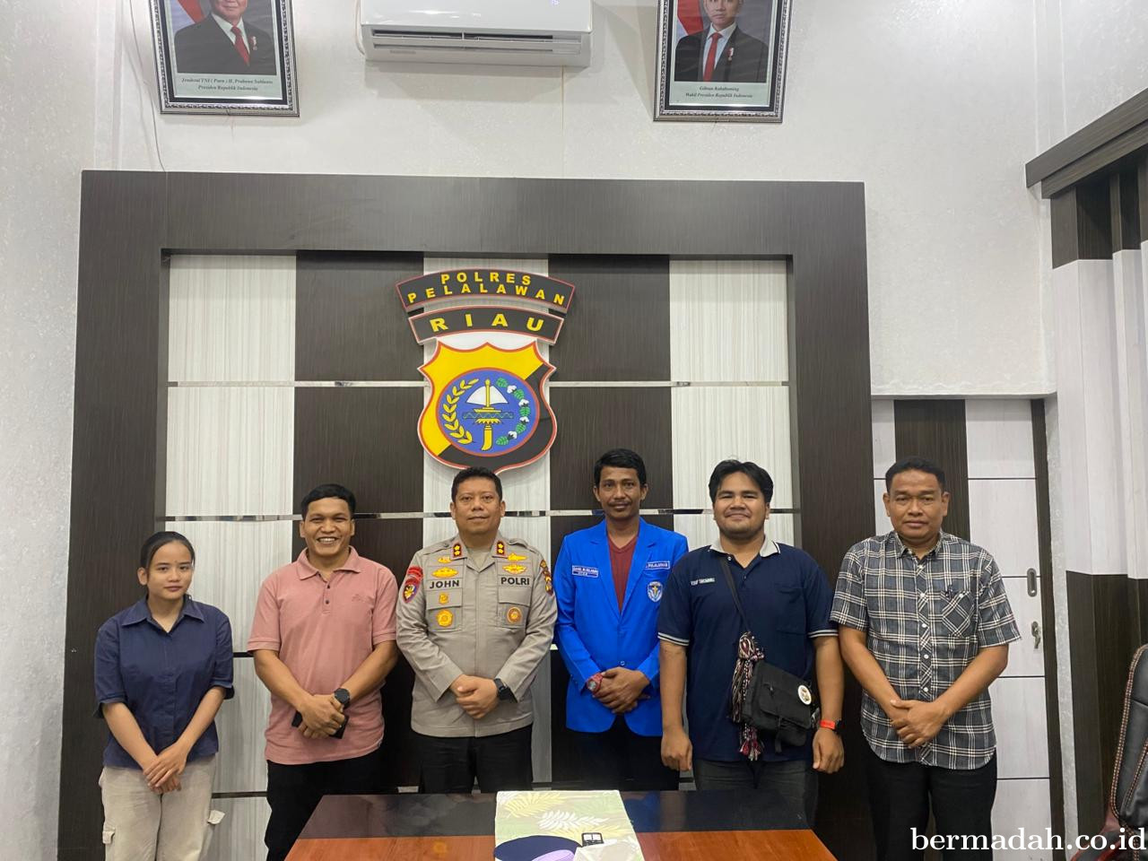 Pererat Sinergi dan Jaga Toleransi, Kapolres Pelalawan Terima Silaturahmi GAMKI