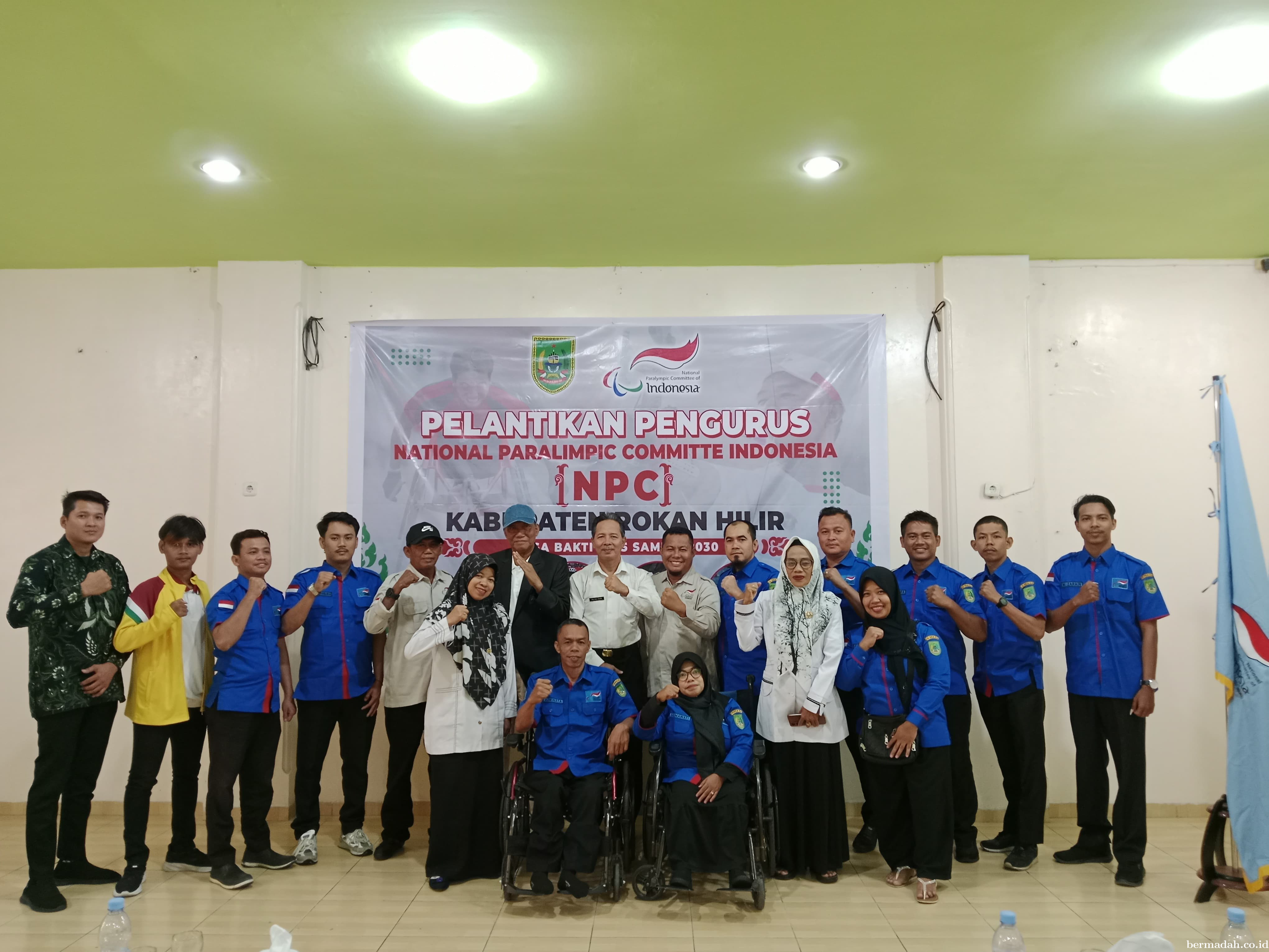 Ketua NPCI Riau Lantik Ketua dan Pengurus NPCI Rohil, Dihadiri Assten III Setdakab Rohil