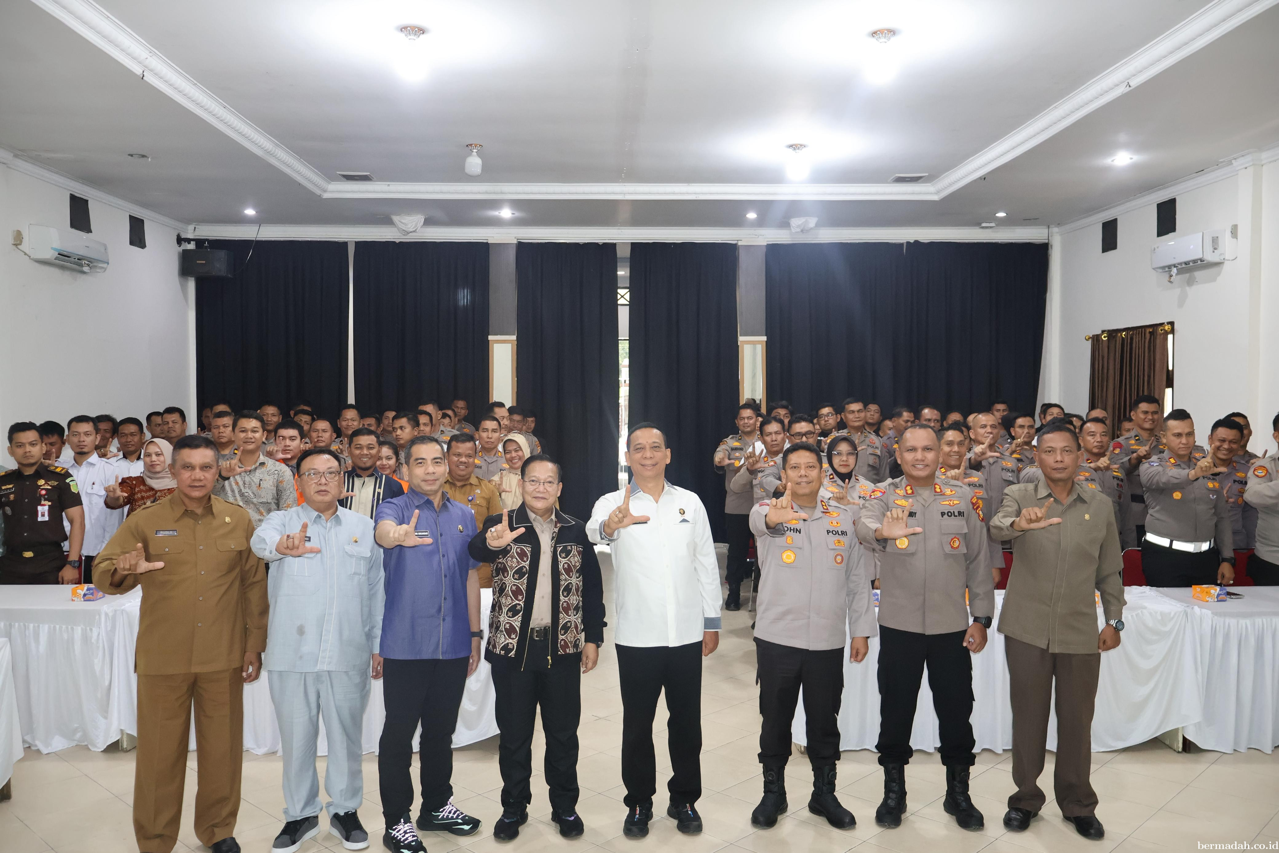 Polres Pelalawan Jadi Tuan Rumah Penelitian Tahap II Sespim Lemdiklat Polri
