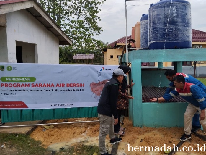 Beri Solusi Masalah Air, Pertagas Resmikan Sarana Distribusi Air Bersih di Rokan Hilir