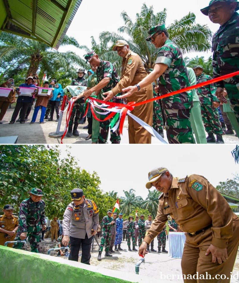 Tanam Padi Bersama Bupati Alfedri Irjen AD Letjen Erwin Djatmiko Tutup Kegiatan TMMD ke-119 