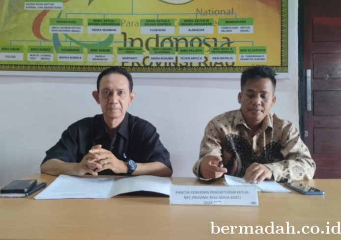Ketua OC Musorprov NPC Riau: Pendaftaran Calon Ketua Resmi Dibuka