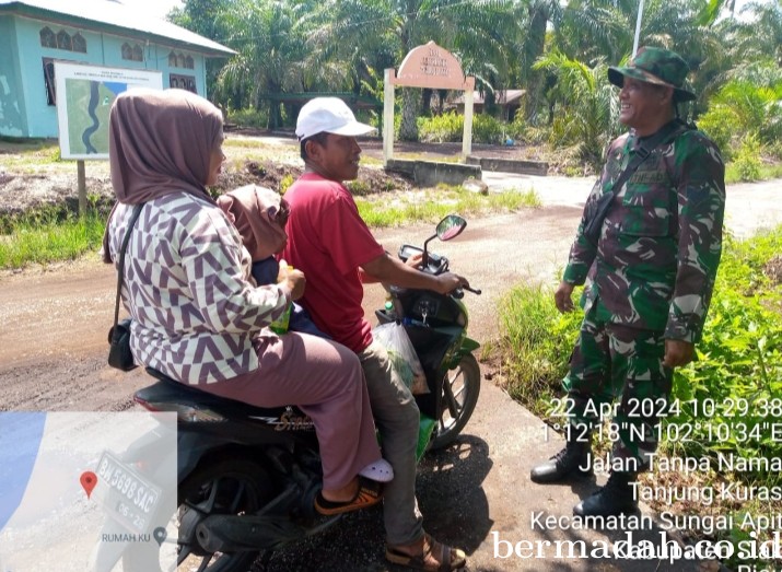 Pelaksanaan Penguatan Binter pada Asset Pertamina Kampung Tanjung Kuras